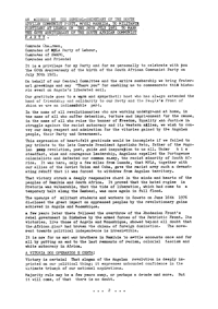 
An address by the General-Secretary of the South African Communist Party
