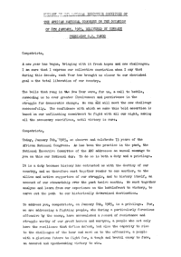 Message of the National Executive Committee of the African National Congress on the occasion of 8th January, 1985
