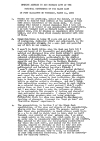 
Opening address at the Black Sash National Conference held at Port Elizabeth, 1985
