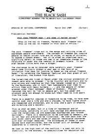 
What does freedom mean, does it matter anyway? Opening Address to the Black Sash National Conference held at Durban, 1989
