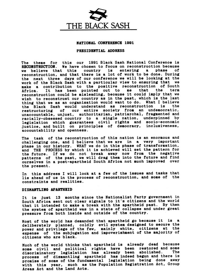 
The Black Sash National Conference presidential Address held at Cape Town, 1991
