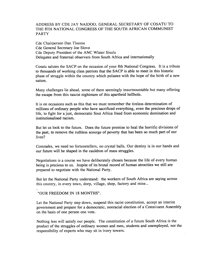 Address to the 8th National Congress of SACP