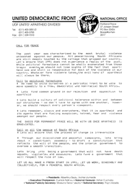 
United Democratic Front statement on management committees 
