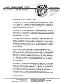 Press statement on Bisca Marshall plan