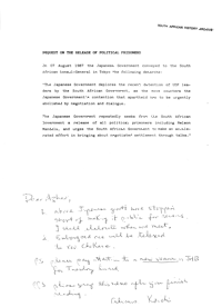 
Request on the release of political prisoners

