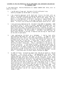 Statement by Moltino Mtantalala on his employment and subsequent resignation at Lyndhurst Farm
