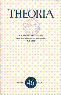 
Theoria: a journal of studies in the Arts, Humanities and Social Sciences No.46 1976
