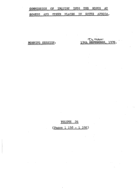 
Commission of Inquiry into the riots at Soweto and other places in South Africa held on 13 October 1976, Volume 26

