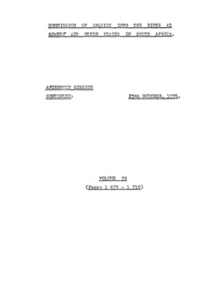 
Commission of Inquiry into the riots at Soweto and other places in South Africa held on 25 October 1976, Volume 39
