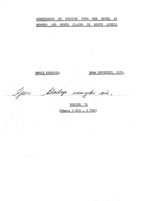 
Commission of Inquiry into the riots at Soweto and other places in South Africa held on 30 Novermber 1976, Volume 71
