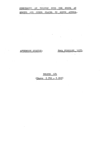 Commission of Inquiry into the riots at Soweto and other places in South Africa held on 28 February 1977, Volume 121
