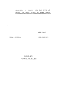 Commission of Inquiry into the riots at Soweto and other places in South Africa held on 23 June 1977, Volume 171
