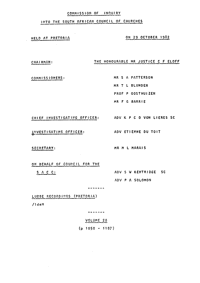 Commission of Inquiry into the South African Council of Churches held at Pretoria on 29 October 1982, Volume 20
