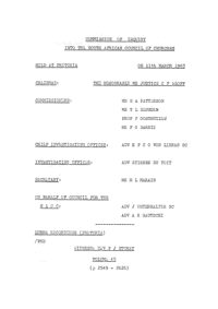 Commission of Inquiry into the South African Council of Churches held at Pretoria on 11 March 1983, Volume 45
