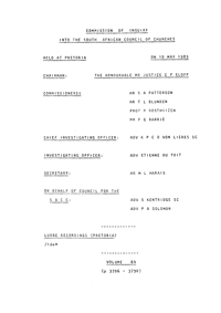 Commission of Inquiry into the South African Council of Churches held at Pretoria on 10 May 1983, Volume 64 and Volume 65
