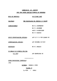 Commission of Inquiry into the South African Council of Churches held at Pretoria on 23 May 1983, Volume 77 and Volume 78