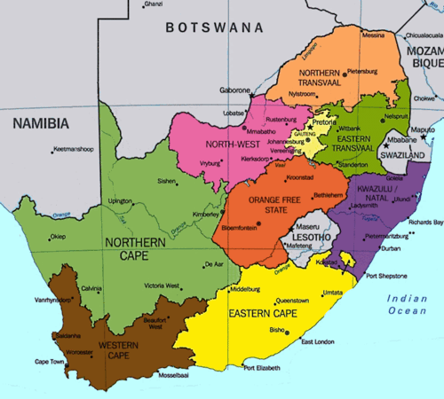 Grade 5 - Term 4: A Heritage trail through the provinces of South Africa