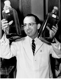 The Polio vaccine, developed by Dr. Jonas Salk, is declared safe and effective