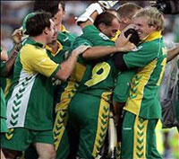 The SA Cricket team is re-admitted to international cricket
