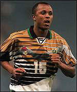 SA national soccer team, Bafana Bafana, win the SA’s first ever FIFA sanctioned match.