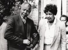 Nelson and Winnie Mandela travel to Canada.