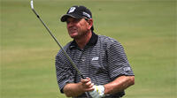 Golfer,Nick Price beats Tiger Woods at Nedbank Million Dollar Golf Tournament at Sun City