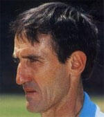John Traicos makes his International Cricket Test debut for South Africa