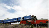 At least twenty people are injured in a collision between the Blue Train and the Trans Karoo at Deelfontein, near De Aar