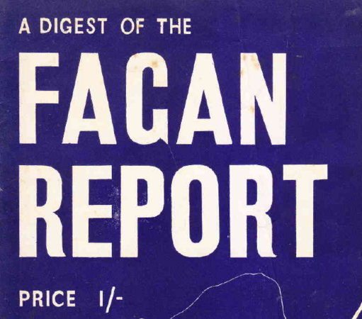 A Digest of the Fagan Report by Mr Justice Fagan, 13 July 1946