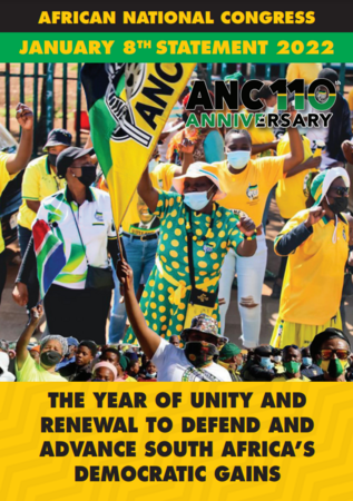 January 8th Statements - Statement Of The National Executive Committee on the occasion of the 110th Anniversary of the ANC by Cyril Ramaphosa, January 8th 2022