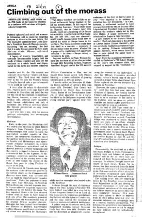 Climbing out of  the morass 1981 - 1982