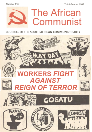 The African Communist No 110, Third Quarter 1987