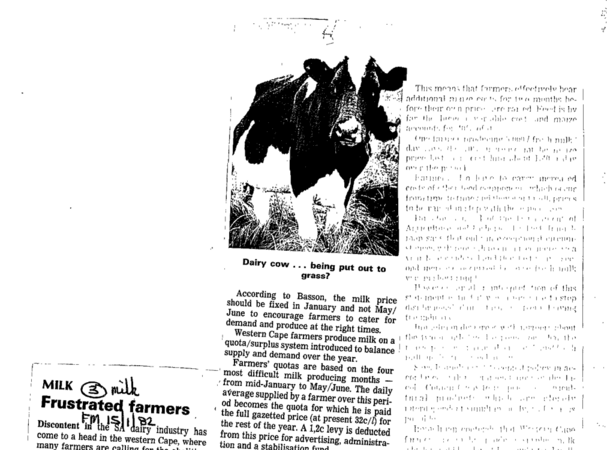 Frustrated farmers 1982 - 1992