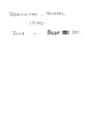 Zululand farmers asked to sell 1990 - 1991