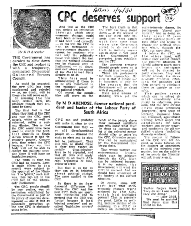 CPC deserves support 1980 B
