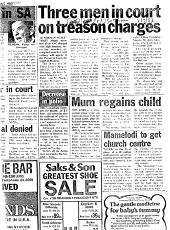 Three men in court on treason charges 1983 A