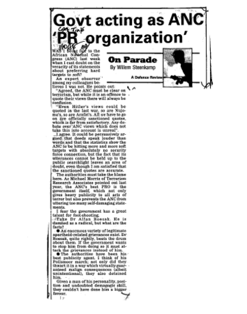 Black Politics 1986 F