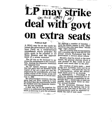 Black Politics 1989 B