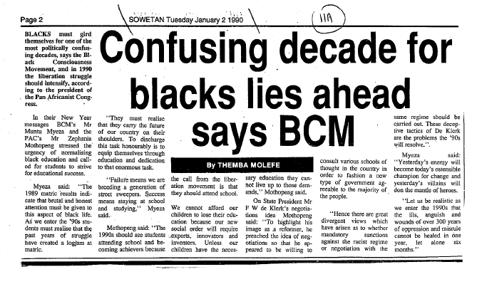 Black Politics 1990 A