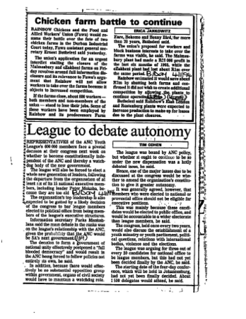 Black Politics 1994 A