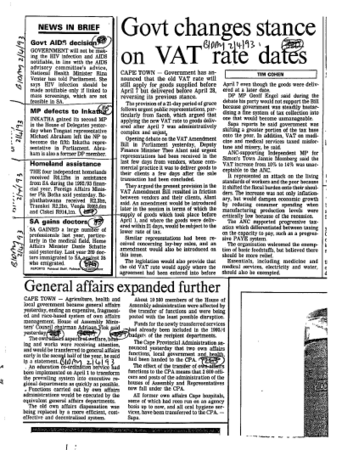 Black Politics Inkatha 1993