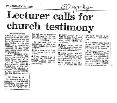 Church And State 1979