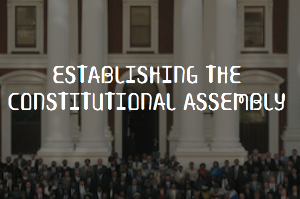 Establishing the Constitutional Assembly