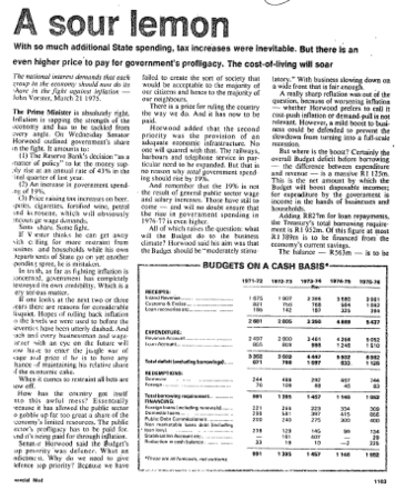 Economy General 1975 - 1976