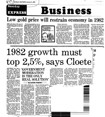 Economy General 1982 - 1983