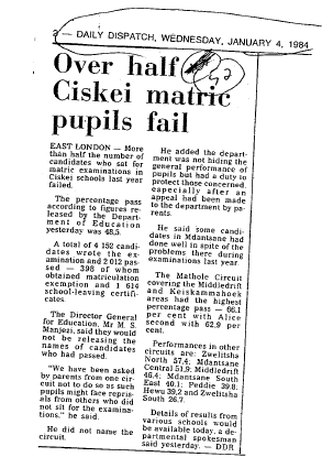 Education Secondary 1984 A