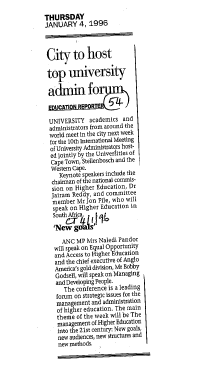 Education University 1996 A