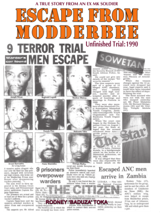 Escape from Modderbee by Rodney ‘Baduza’ Toka