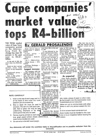 Finance General 1983