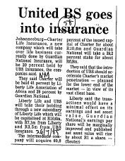 Finance General 1985 - 1986